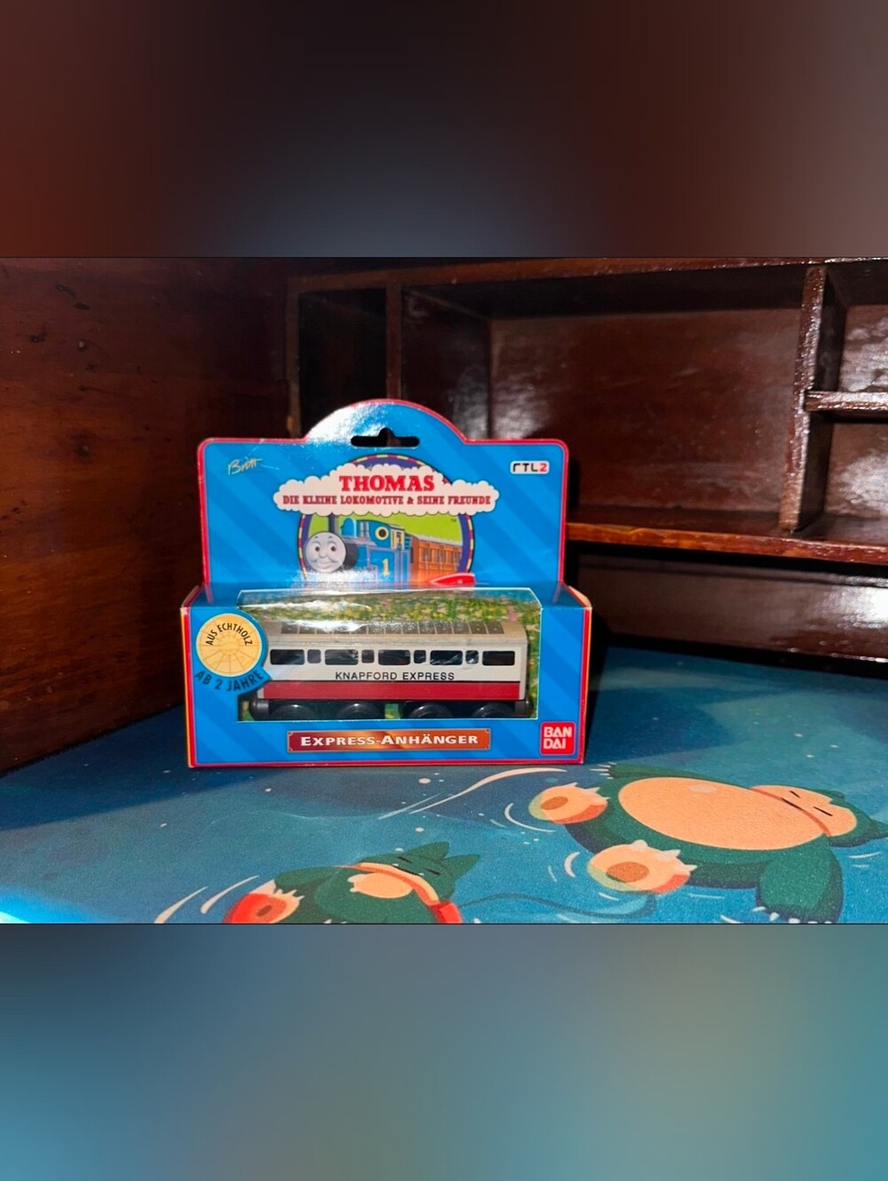 Thomas & Friends - Wooden Knapford Express Coach German BANDAI 1996 NEW!!